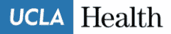 UCLA Health logo with "UCLA" in white text on a blue background and "Health" in black text on a white background.