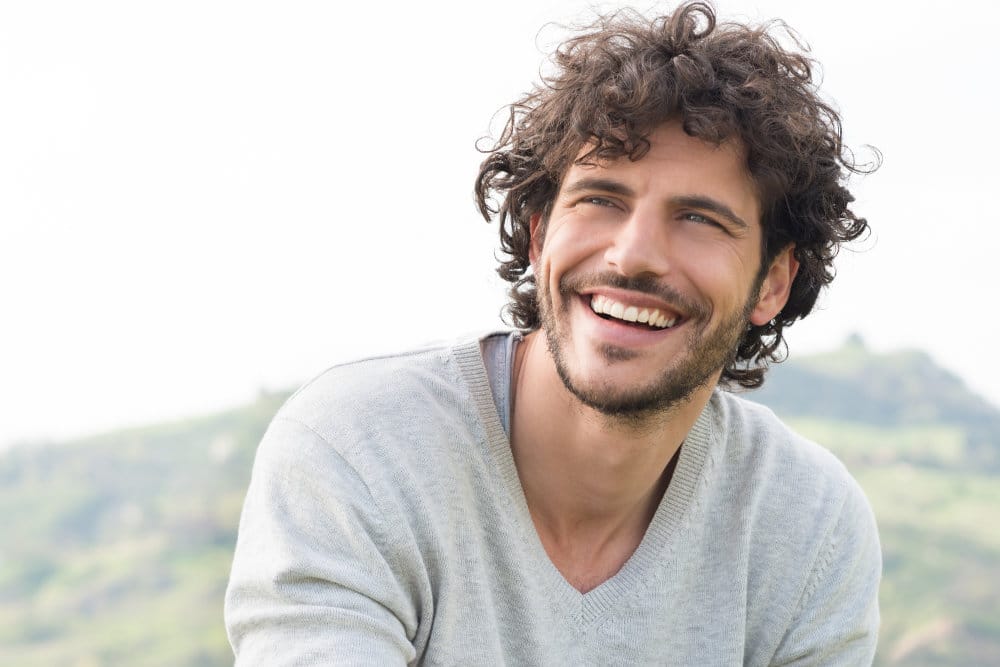 smiling man