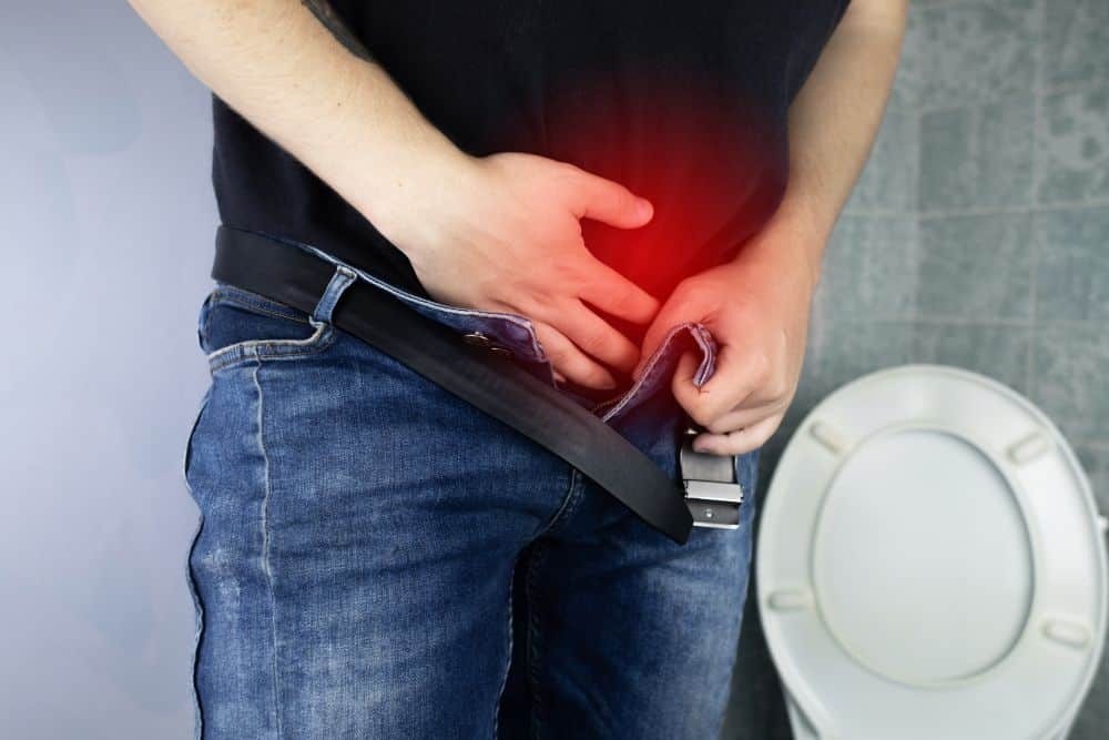 A man suffering from prostatitis